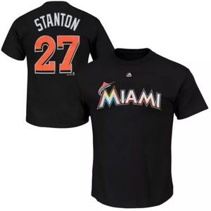 Giancarlo Stanton Jersey T Shirt Miami Marlins MLB